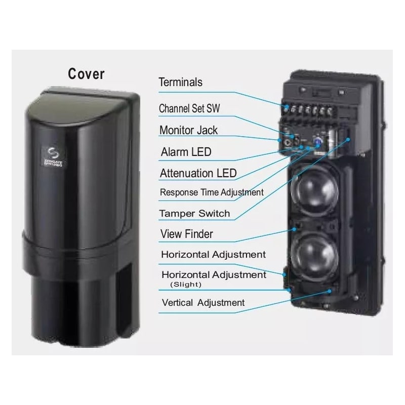 Đầu beam cảm biến báo động 2PH-150BQ gắn ngoài trời