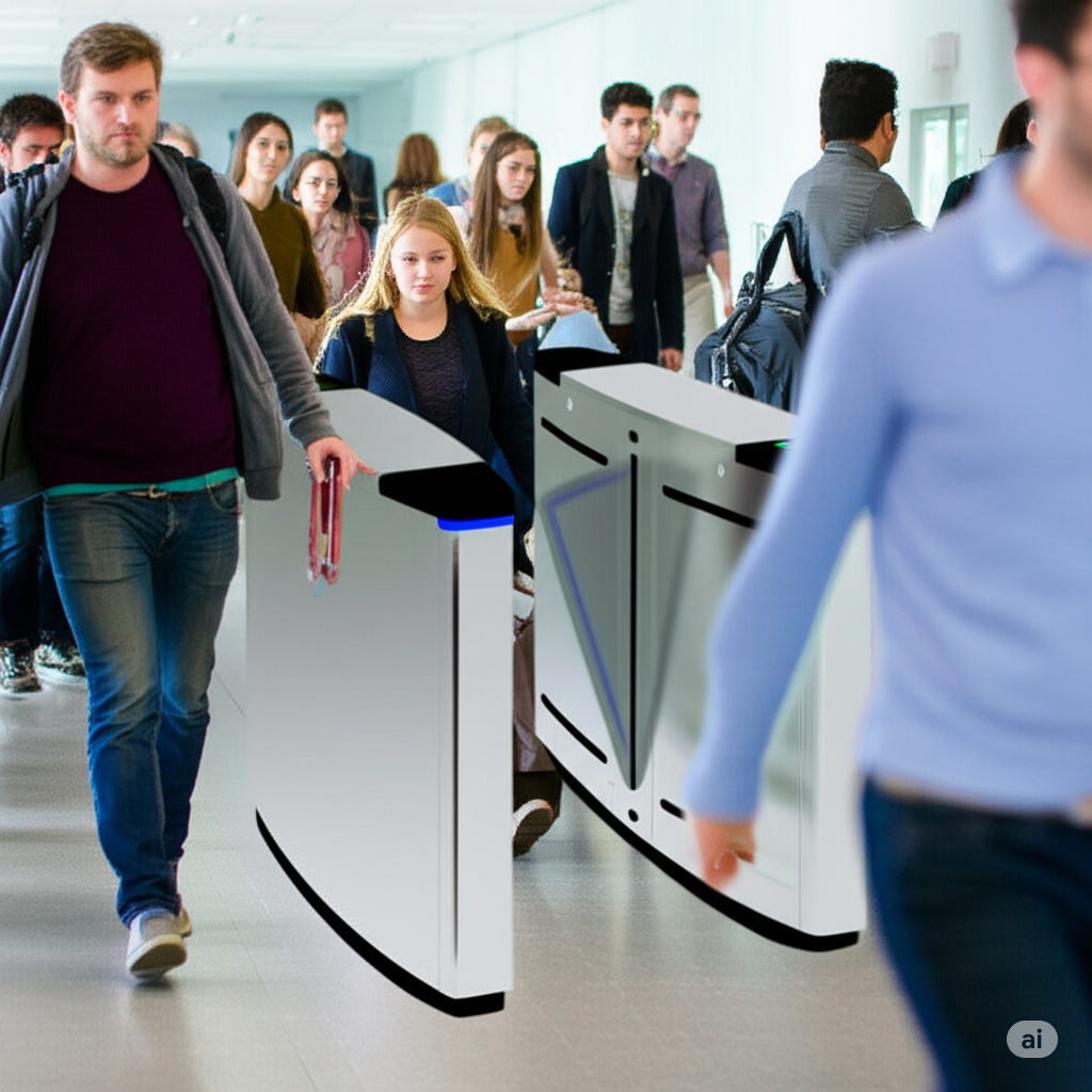 Flap Barrier Turboo A221 là cổng chắn tự động dùng cho kiểm soát người đi bộ. Thiết kế inox 304, cánh mica, tích hợp thẻ từ, QR, vân tay. Tốc độ mở nhanh, phù hợp văn phòng, nhà máy, bệnh viện