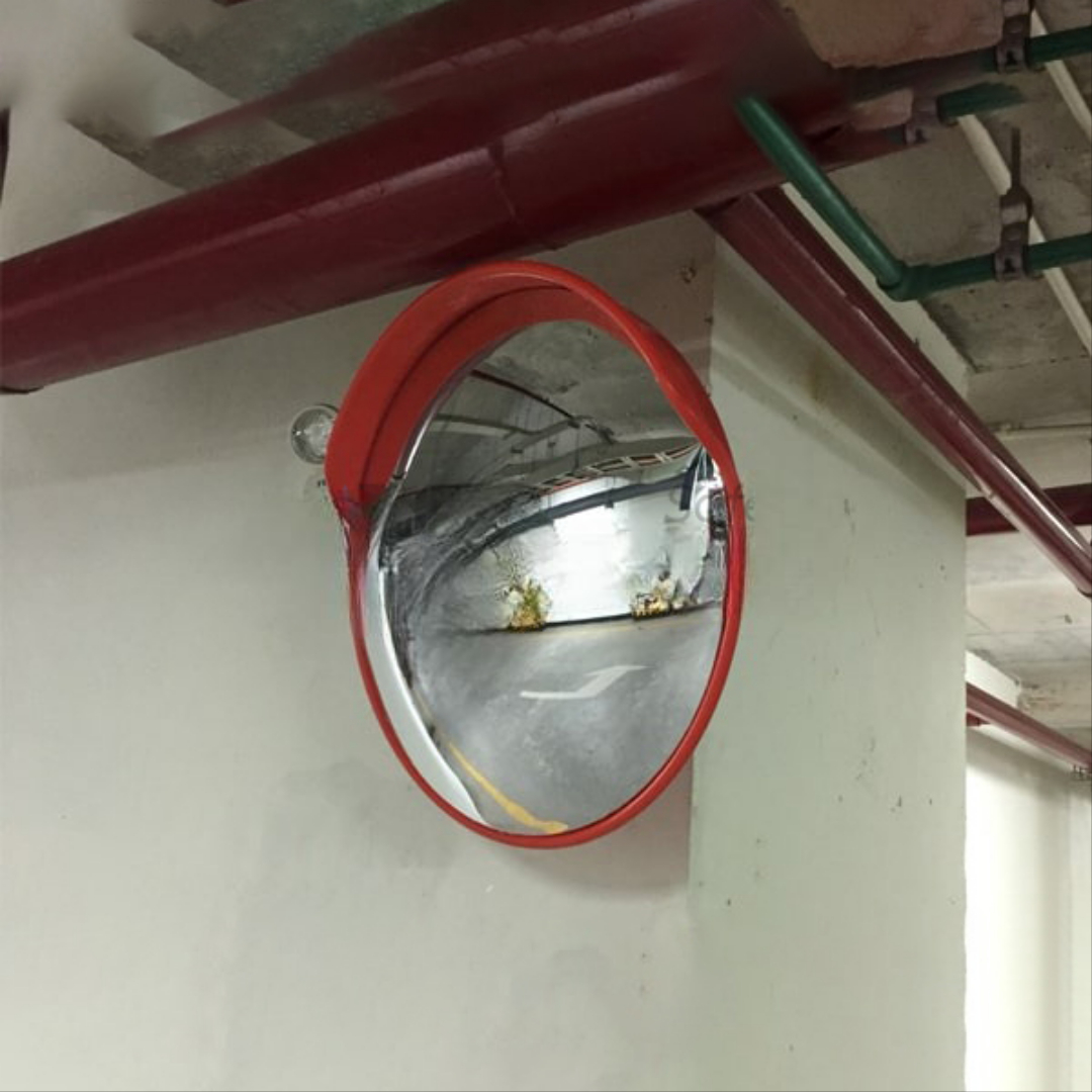 Gương cầu lồi nhựa PC lắp tại nhà xưởng