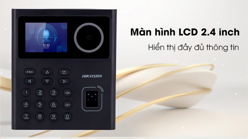 Thiết bị chấm công Hikvision DS-K1T320MX hỗ trợ khuôn mặt và thẻ từ