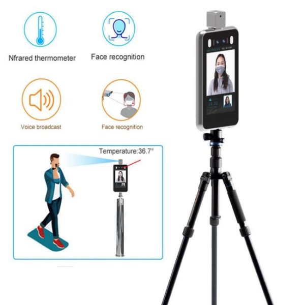 Máy chấm công Hikvision DS-K1TA70MI-T đo thân nhiệt, nhận diện khuôn mặt"