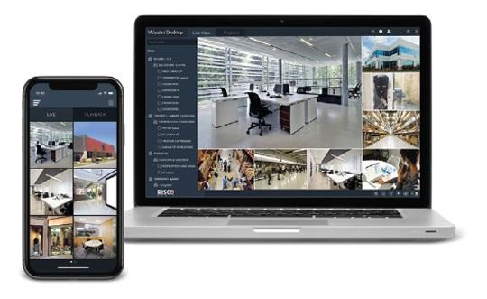 Giao diện hình ảnh HD từ camera RISCO VUpoint RVCM11W0000B