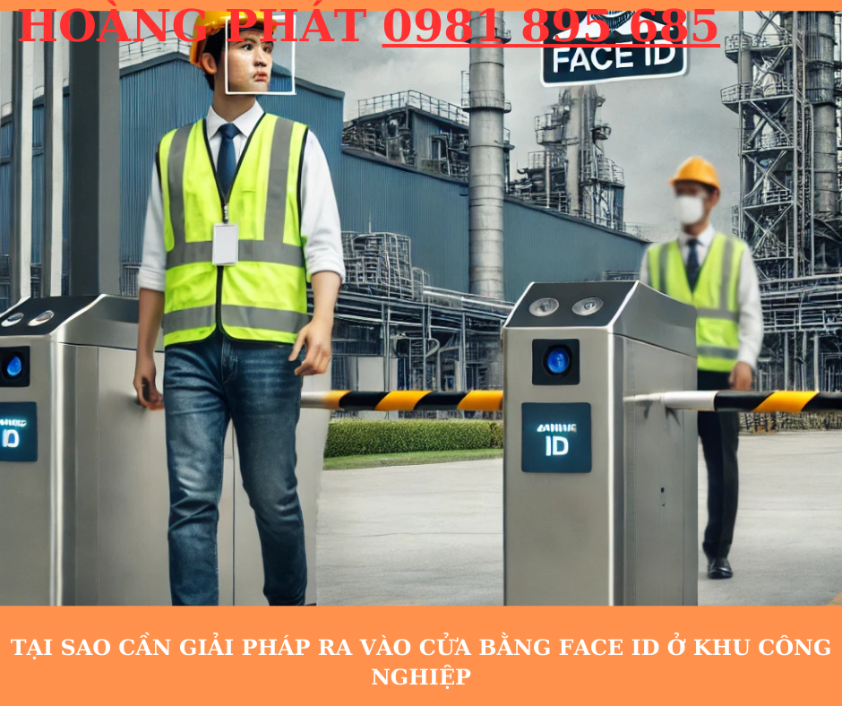 Hệ thống nhận diện khuôn mặt Face ID tại cổng khu công nghiệp

