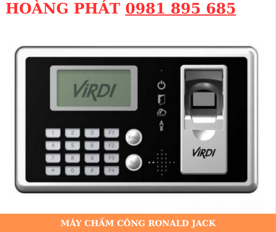 Máy chấm công vân tay Virdi chính hãng cho doanh nghiệp 