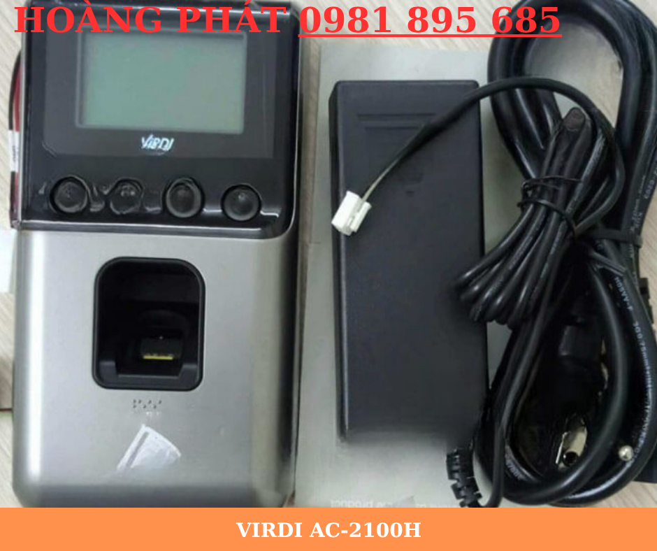 Máy chấm công Virdi AC-2100H tích hợp camera chụp ảnh 