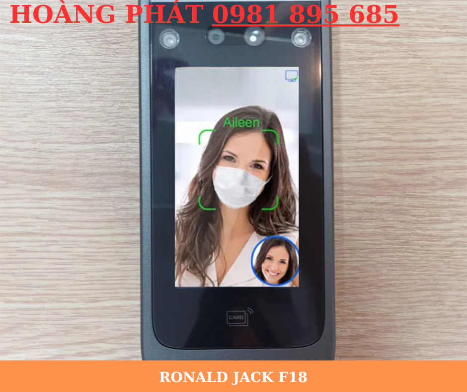 Ronald Jack AI-06F – thiết bị chấm công công nghệ AI tiên tiến 