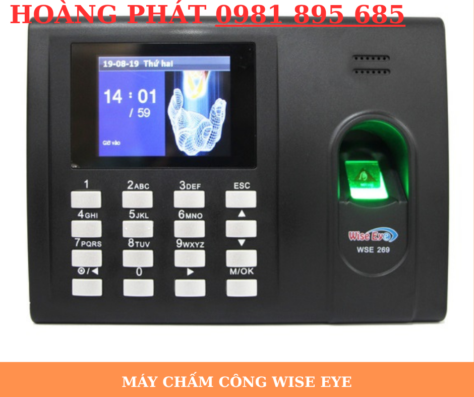 Máy chấm công Wise Eye chính hãng cho doanh nghiệp 