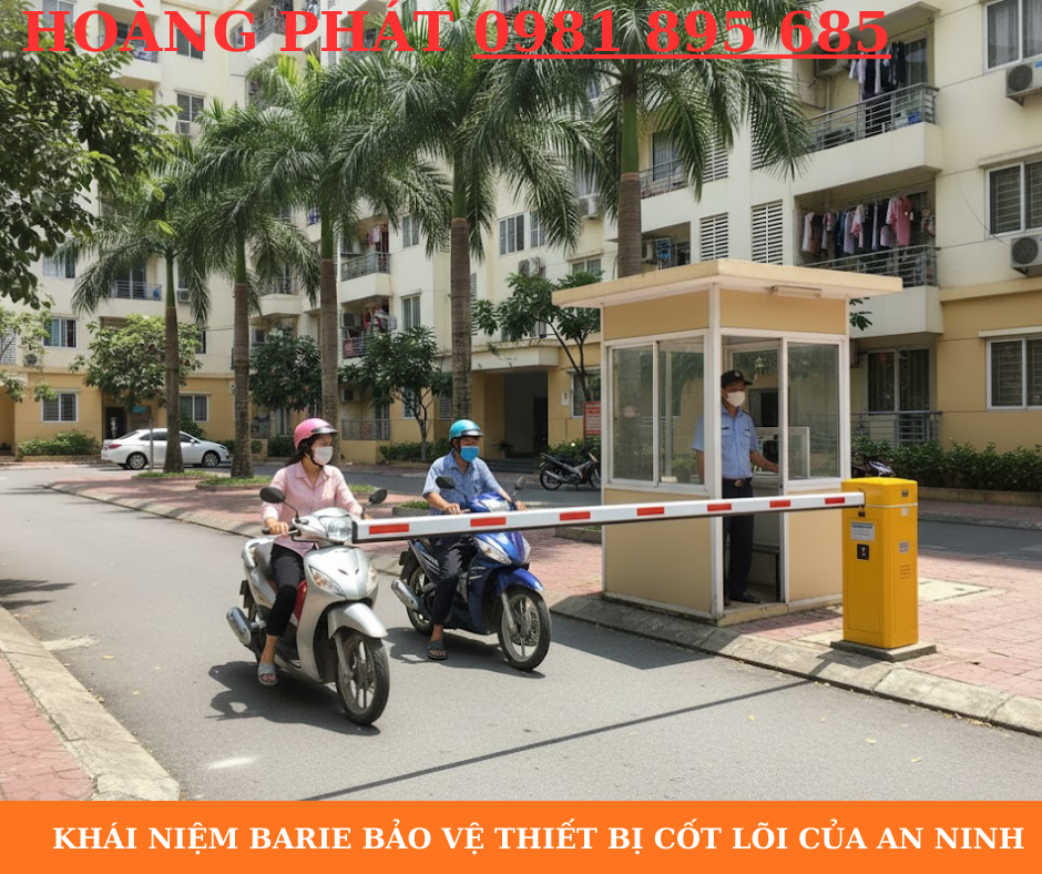 Barie bảo vệ tại cổng ra vào giúp kiểm soát an ninh hiệu quả