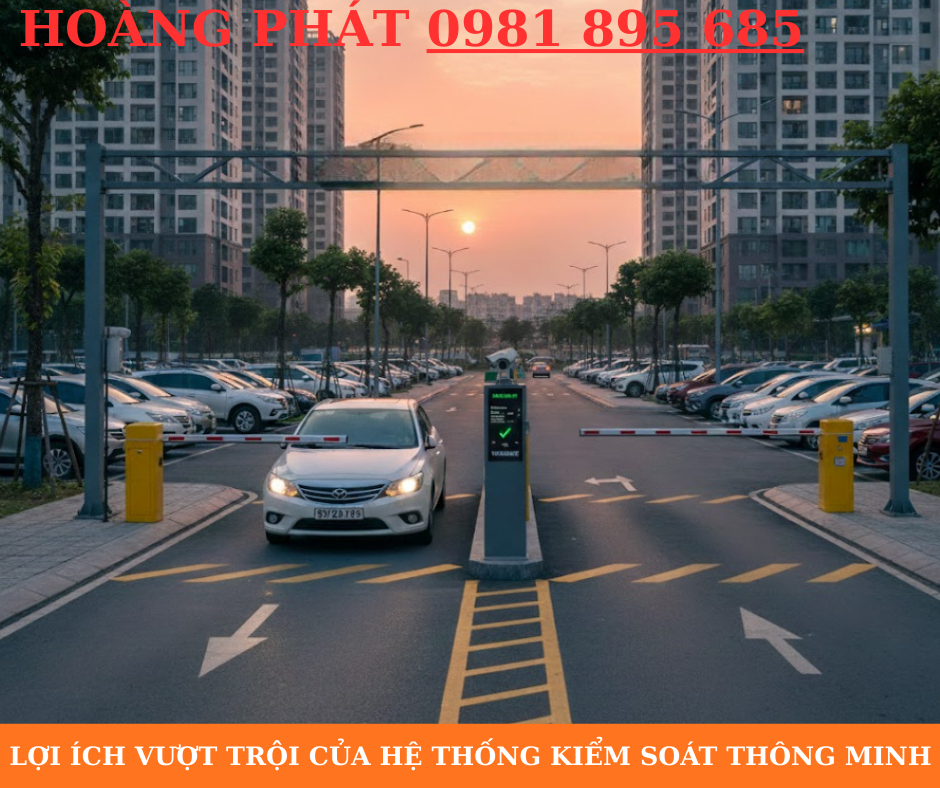 Hệ thống cổng kiểm soát tự động quản lý ra vào xe tại doanh nghiệp