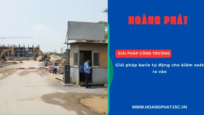 Barie tự động kiểm soát ra vào tại bãi xe thông minh