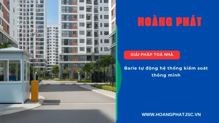 Barie tự động hệ thống kiểm soát thông minh tại bãi xe