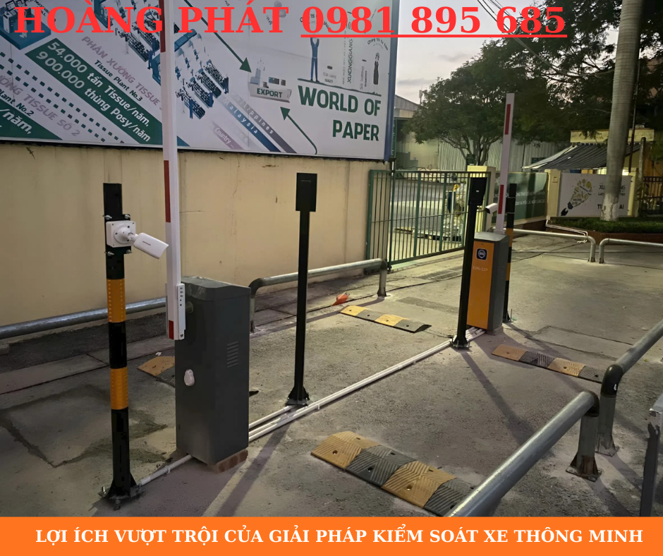 Camera LPR nhận diện biển số xe tự động trong giải pháp kiểm soát phương tiện thông minh.