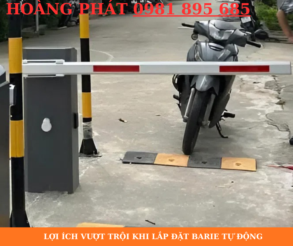 Ứng dụng barie tự động trong kiểm soát an ninh khu vực cổng