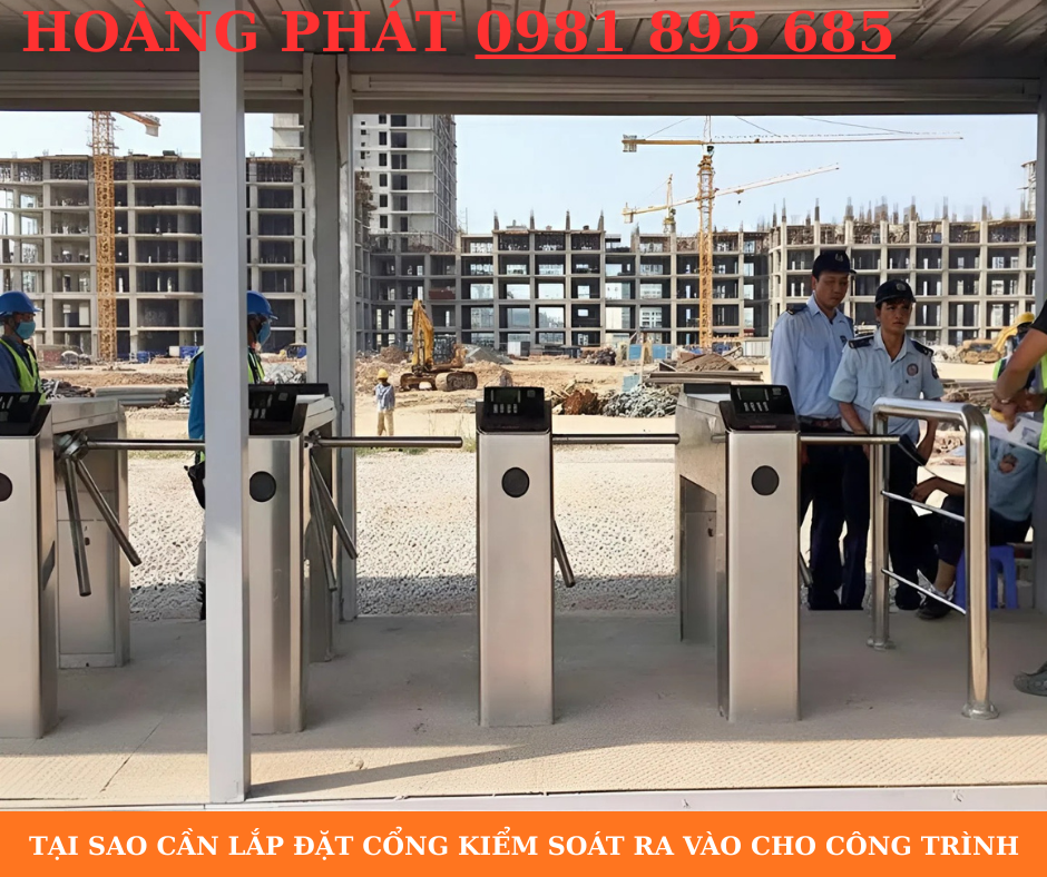 Giải pháp cổng kiểm soát ra vào công trình xây dựng hiện đại