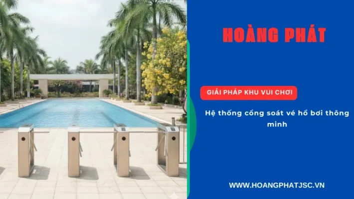 Hệ thống cổng soát vé hồ bơi thông minh kiểm soát ra vào tự động