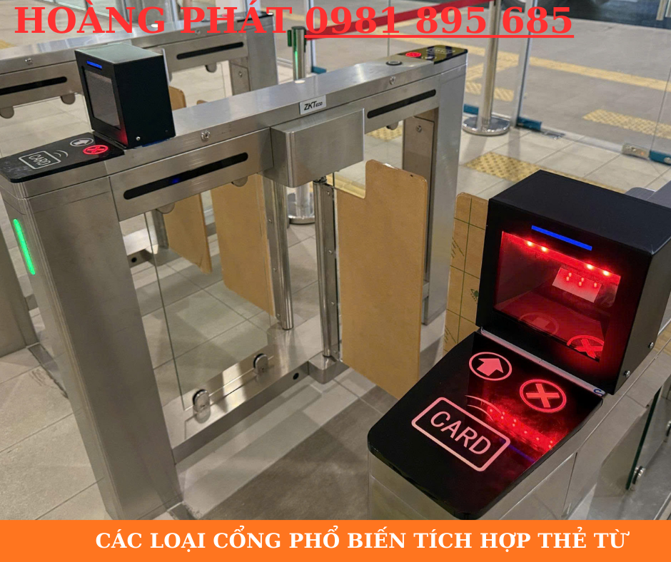 Hệ thống kiểm soát ra vào bằng thẻ từ kết hợp cổng an ninh thông minh