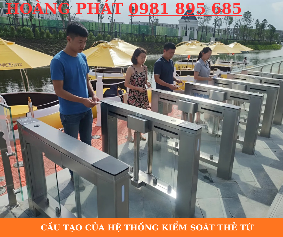 Hệ thống kiểm soát ra vào bằng thẻ từ kết hợp cổng an ninh thông minh