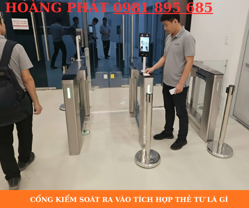 Giải pháp cổng kiểm soát ra vào tích hợp thẻ từ hiện đại cho tòa nhà