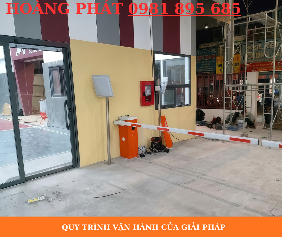 Mô hình kiểm soát xe thông minh sử dụng thẻ UHF và barie tự động