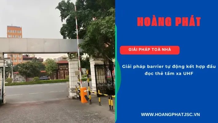 Giải pháp kiểm soát xe ra vào bằng barrier và thẻ UHF