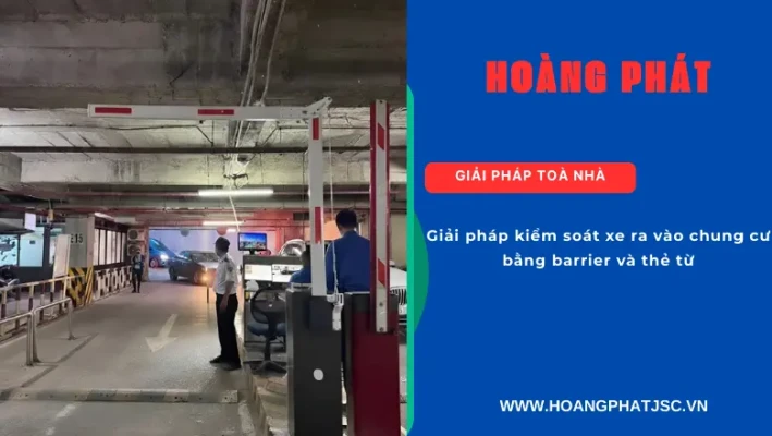 Barrier kiểm soát xe ra vào chung cư giúp giảm ùn tắc giờ cao điểm