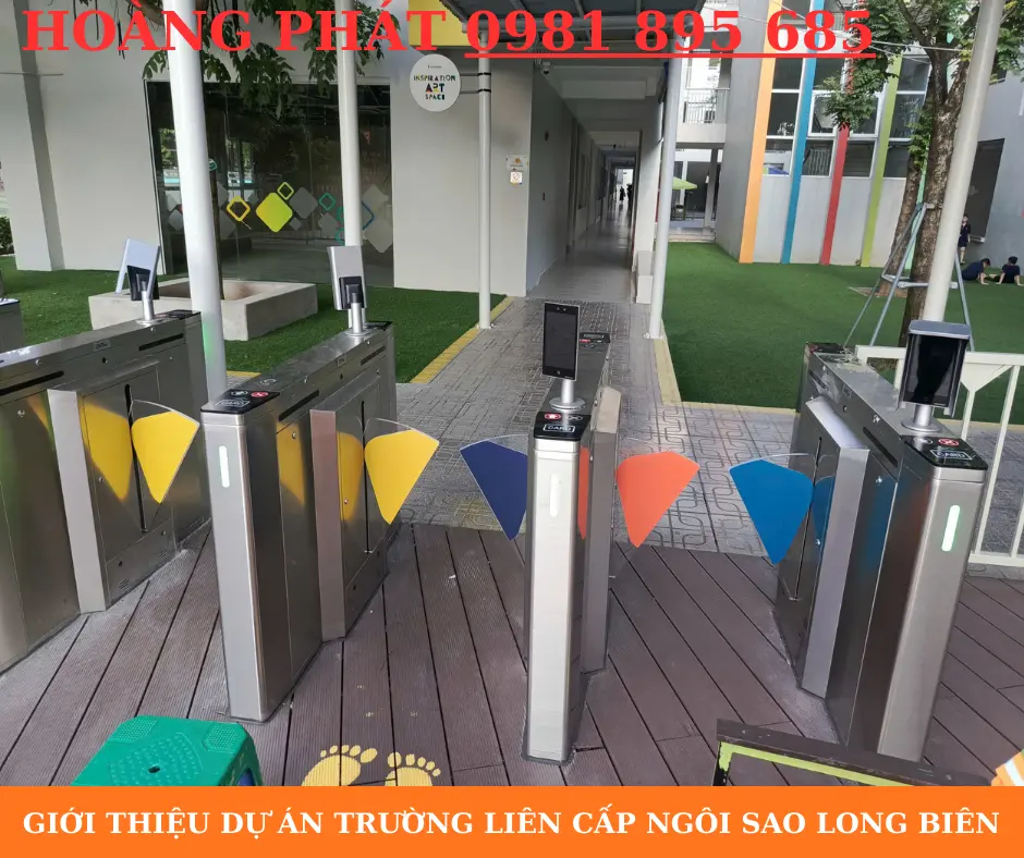 Dự án Trường Liên Cấp Ngôi Sao Long Biên lắp đặt hệ thống kiểm soát ra vào hiện đại