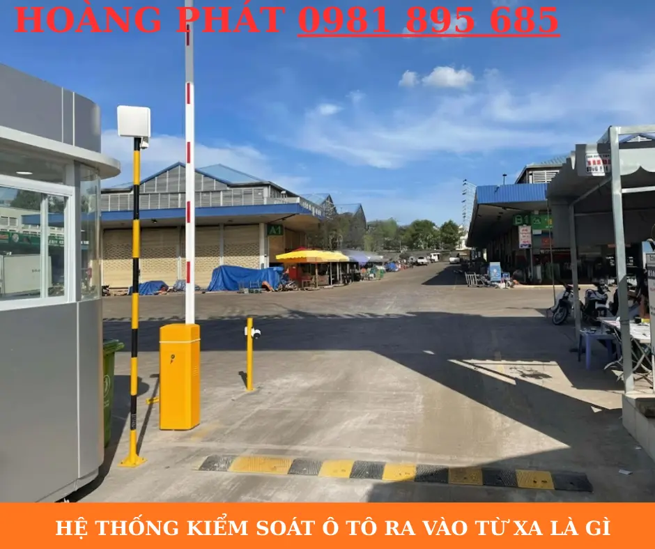 Quản lý ô tô ra vào bằng đầu đọc thẻ từ xa hiện đại