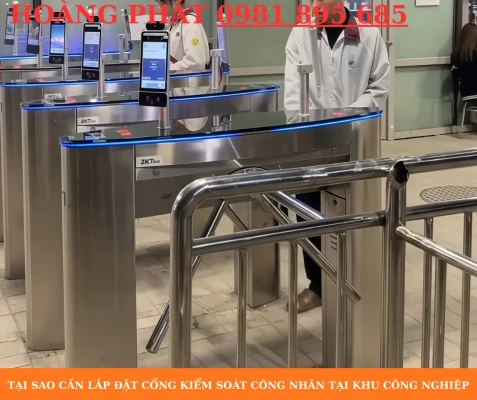 Lắp đặt cổng kiểm soát ra vào tại khu công nghiệp