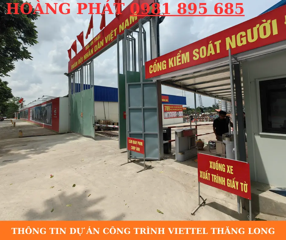 Thi công hệ thống kiểm soát ra vào tại tòa nhà Viettel Thăng Long