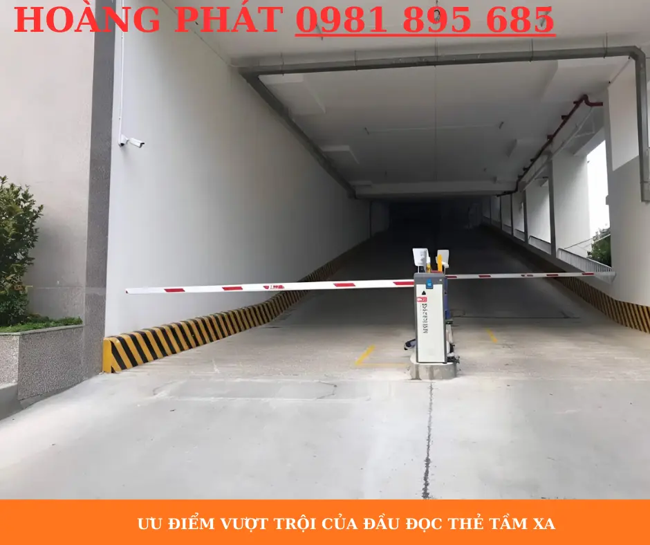 Hệ thống kiểm soát xe ra vào bãi xe sử dụng đầu đọc thẻ tầm xa