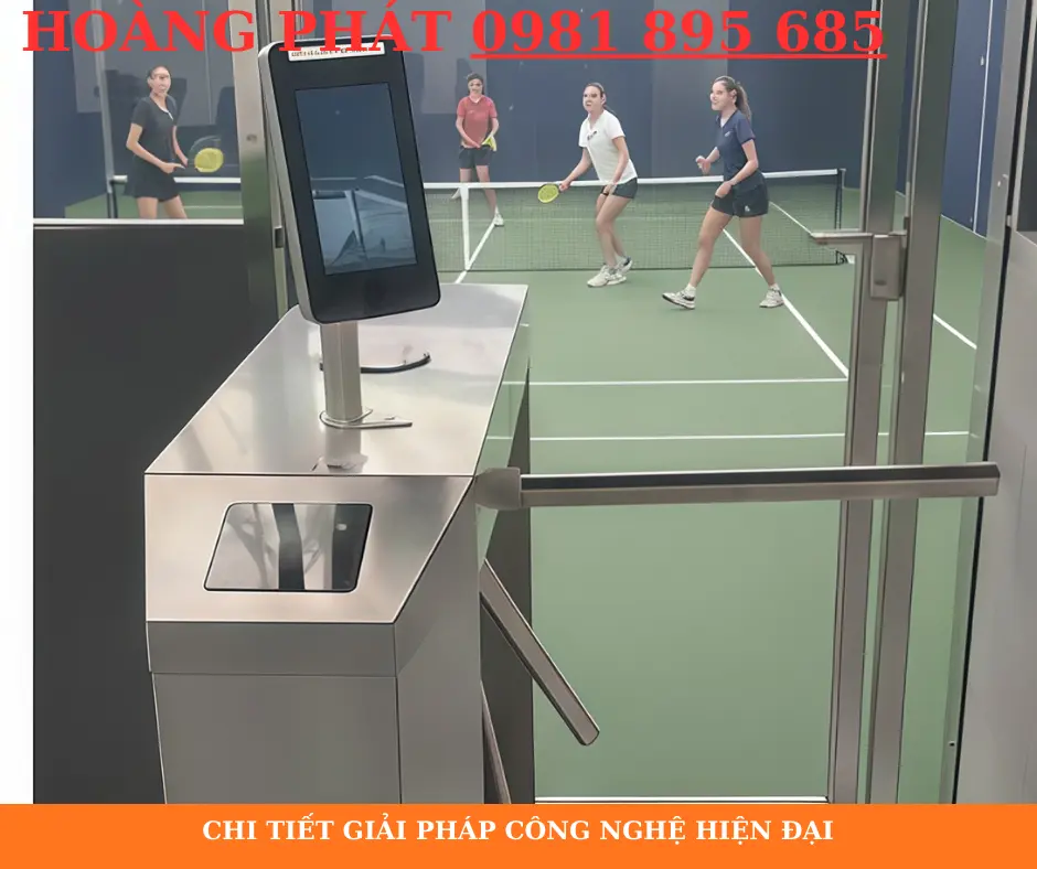 Hệ thống kiểm soát ra vào sân pickleball bằng thẻ từ tự động