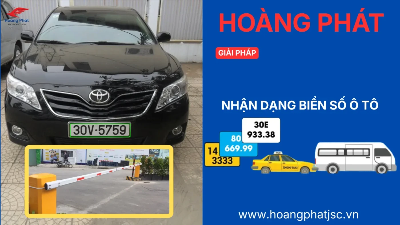 nhận diện biển số ô tô tự động tại nhà máy