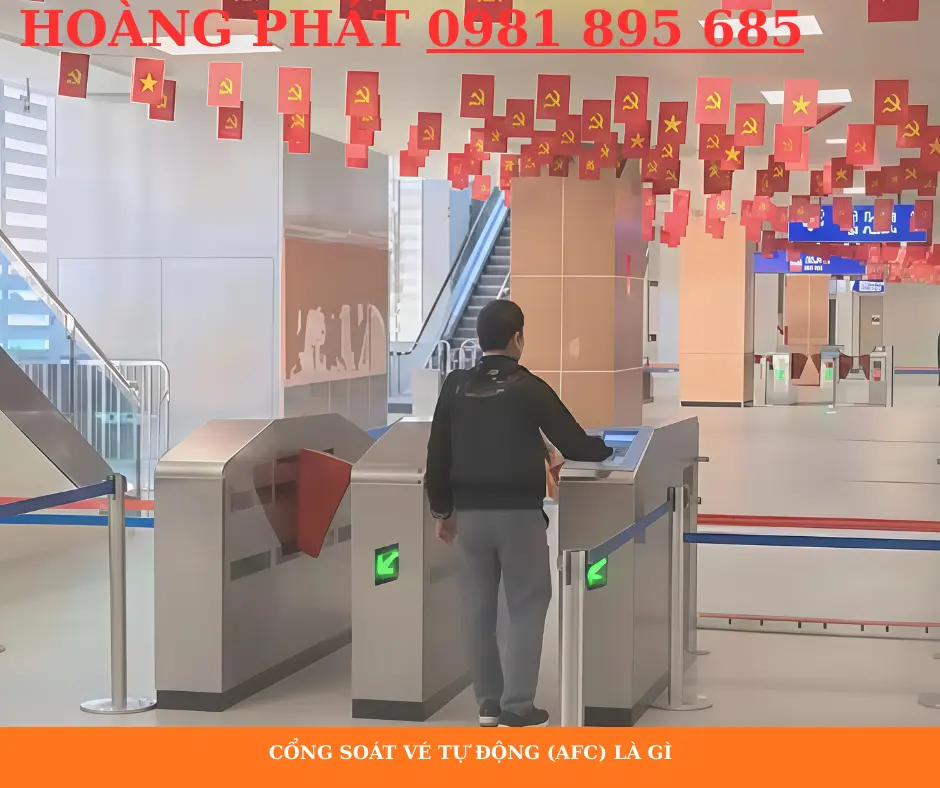 Cổng soát vé nhà ga tự động kiểm soát ra vào thông minh