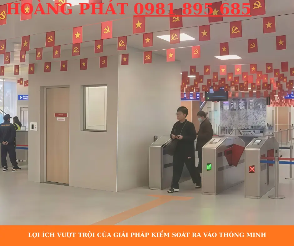 Hệ thống cổng kiểm soát vé tích hợp QR code và thẻ từ