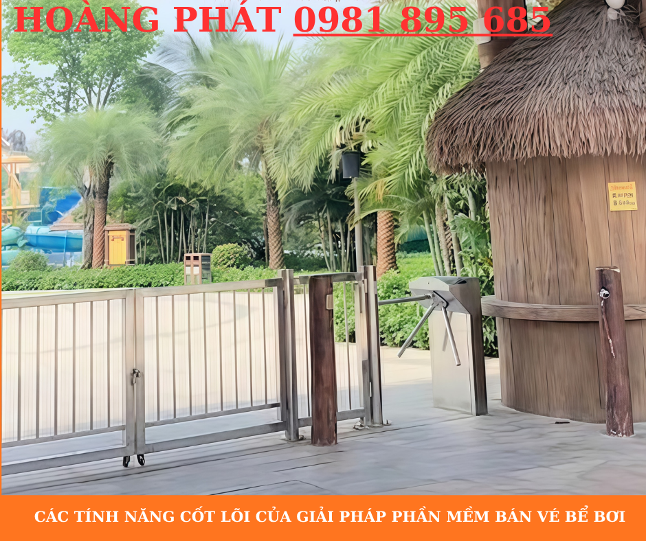 Máy quét vé bể bơi kết hợp phần mềm quản lý