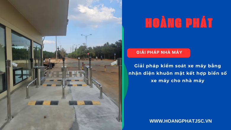 kiểm soát xe máy ra vào nhà máy bằng AI