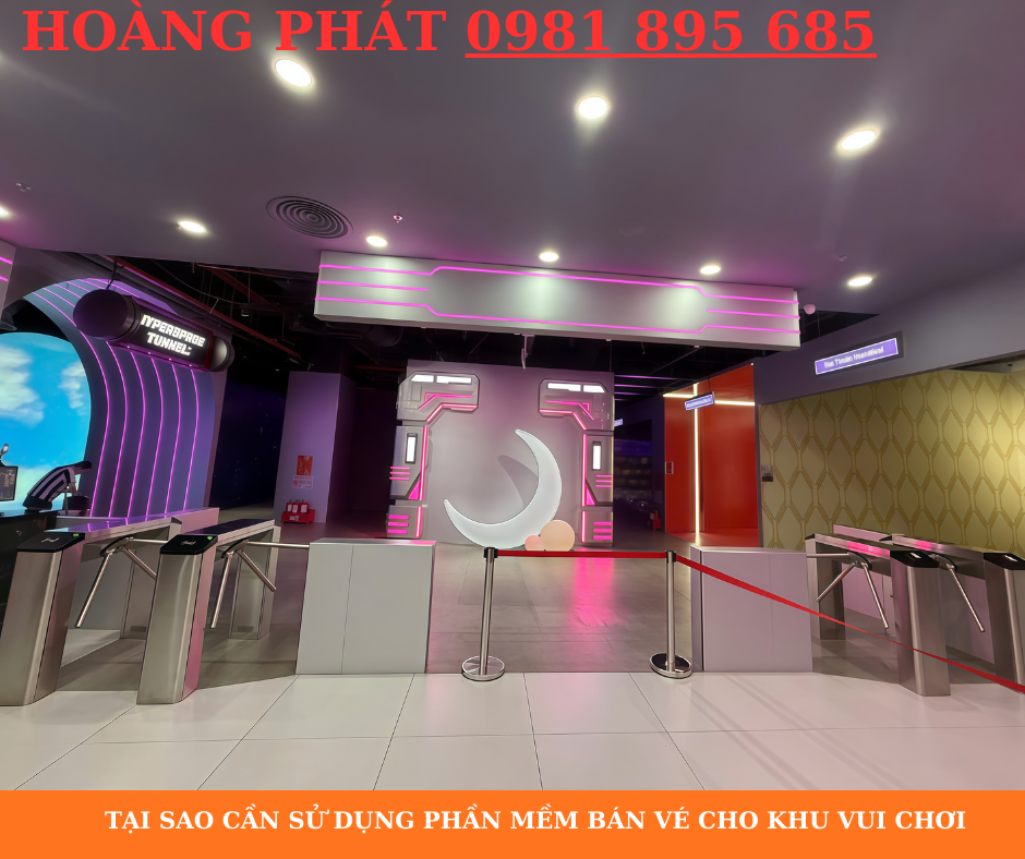 Phần mềm bán vé khu vui chơi hoạt động trên máy tính