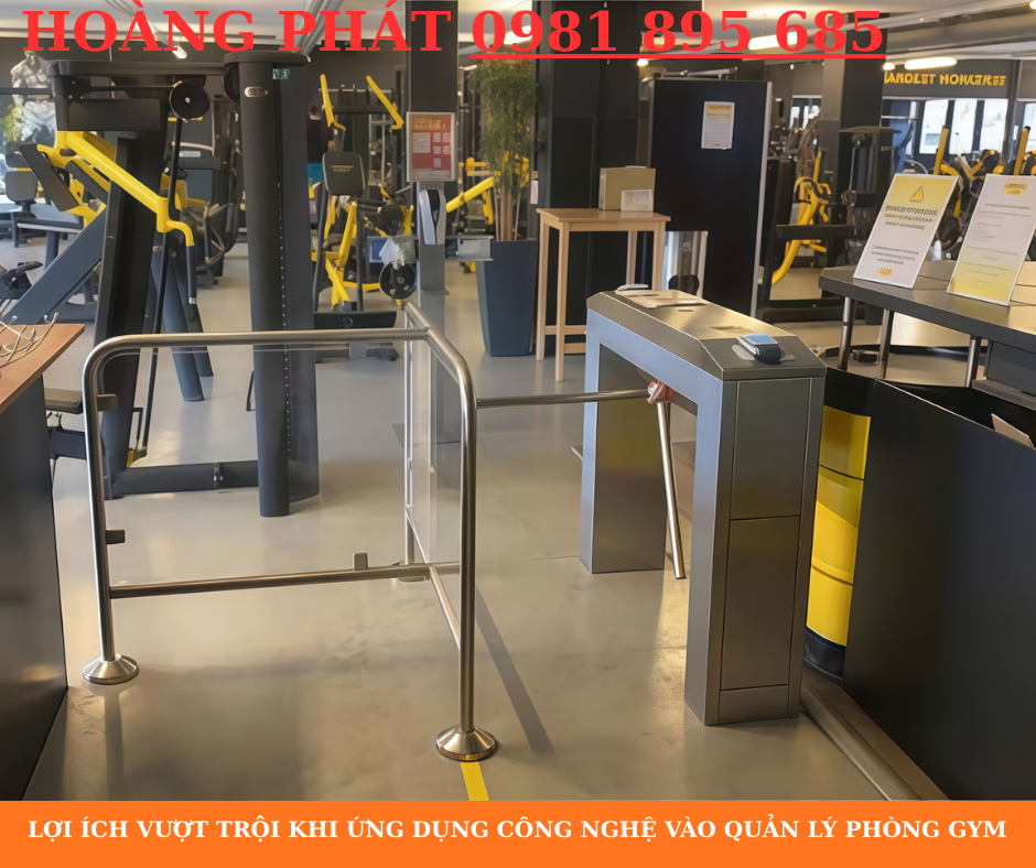 Thiết bị kiểm soát ra vào phòng tập thể hình hiện đại