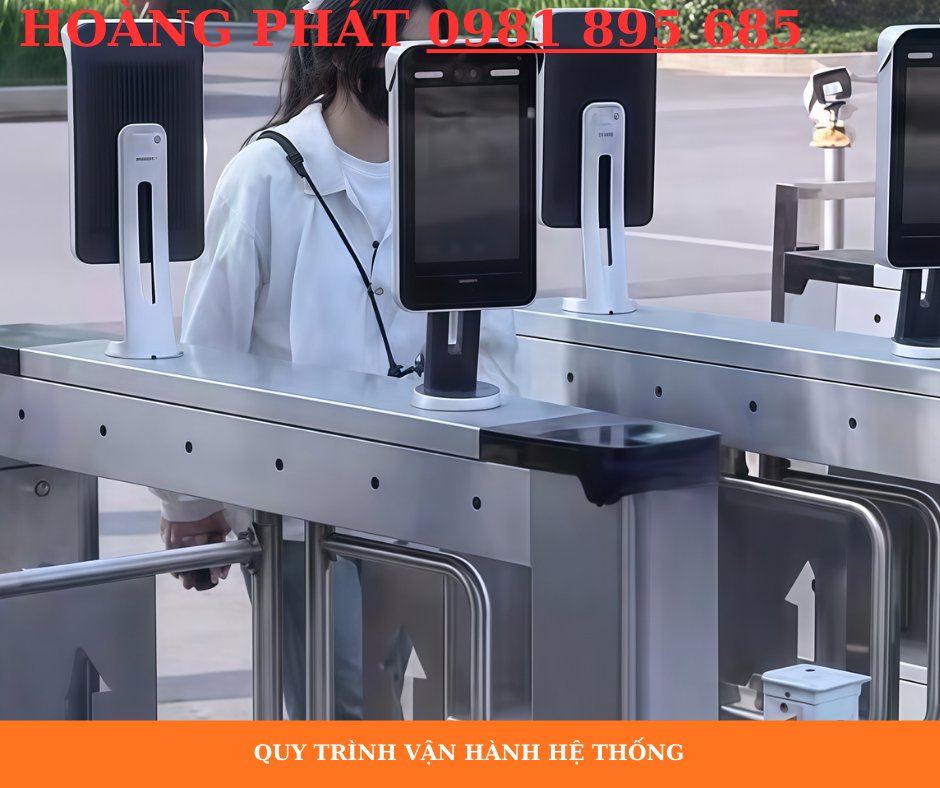 Cổng kiểm soát an ninh cho công nhân tại khu công nghiệp