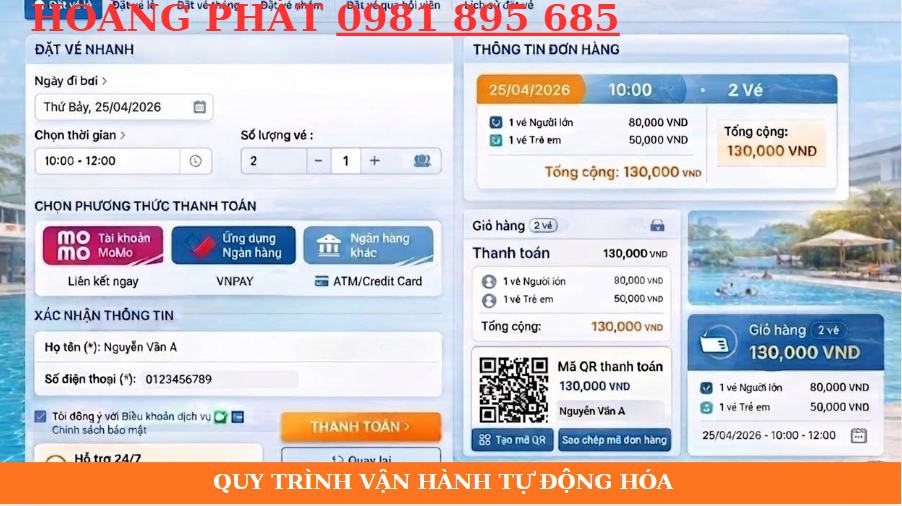 Hệ thống bán vé và kiểm soát khách tại bể bơi