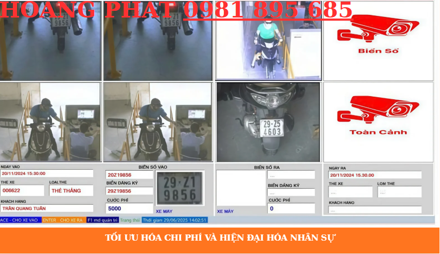 Mô hình bãi giữ xe nhận diện khuôn mặt tại trường học