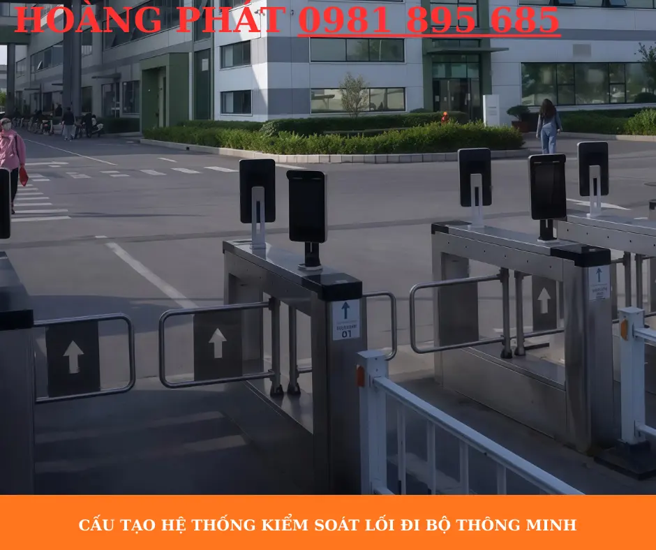 Cấu tạo hệ thống kiểm soát lối đi bộ thông minh
