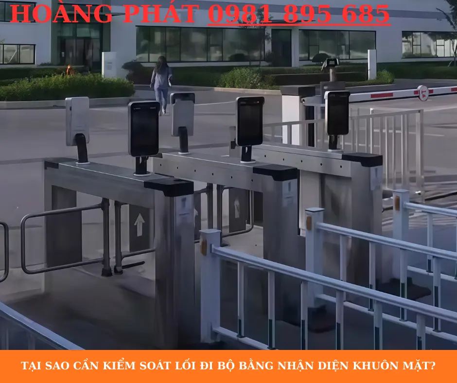 Hệ thống cổng tự động kiểm soát lối đi bộ cho công nhân tại nhà máy
