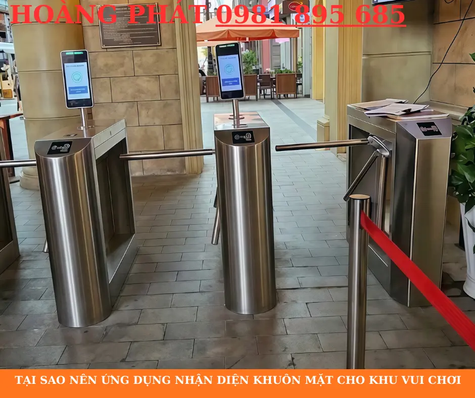 Hệ thống kiểm soát vé vào cổng bằng nhận diện khuôn mặt tại khu vui chơi giải trí