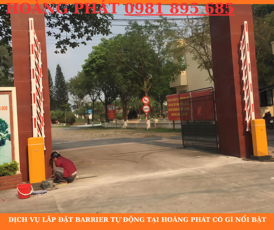 Hệ thống barrier kiểm soát xe ra vào hiện đại