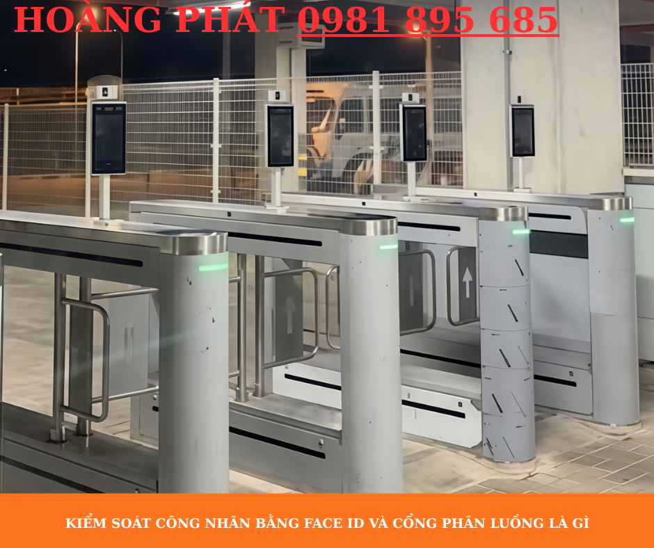 Hệ thống kiểm soát công nhân bằng Face ID tại nhà máy