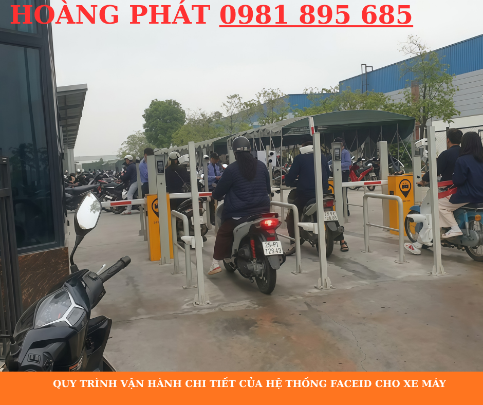 Cổng kiểm soát tích hợp nhận diện khuôn mặt cho nhà máy