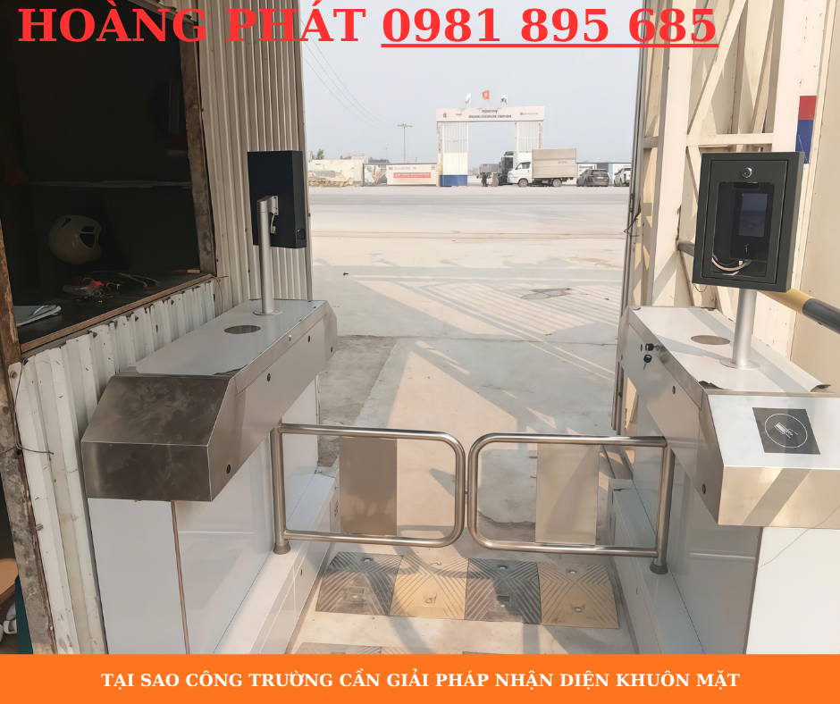 Hệ thống nhận diện khuôn mặt kiểm soát ra vào công trường