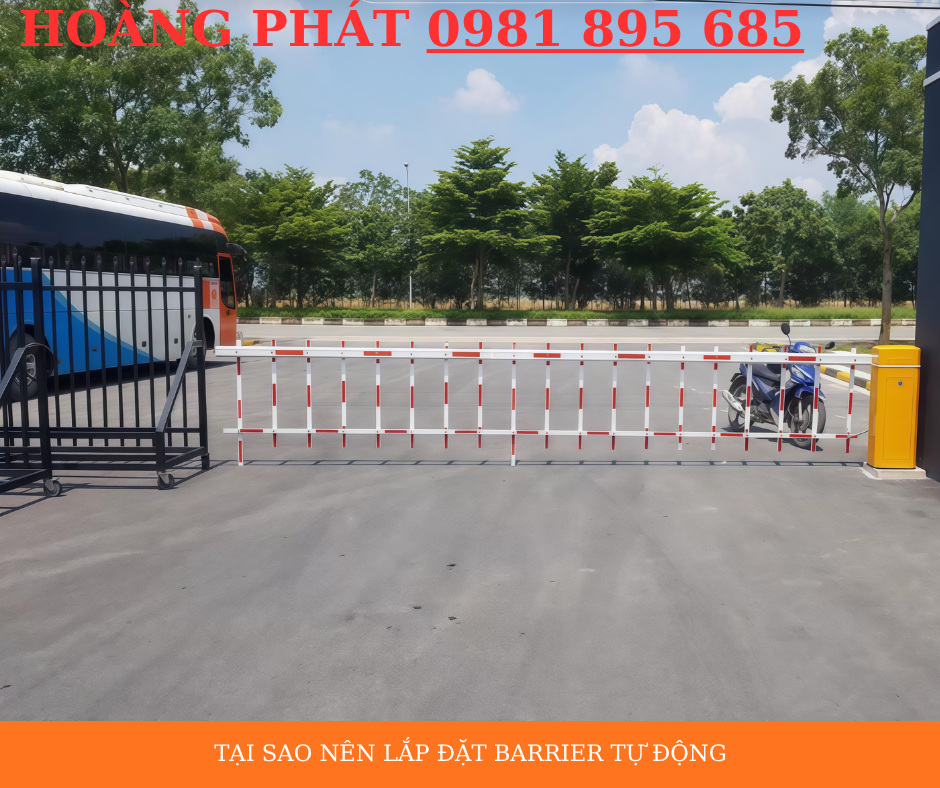 Lắp đặt barrier tự động tại bãi xe chuyên nghiệp