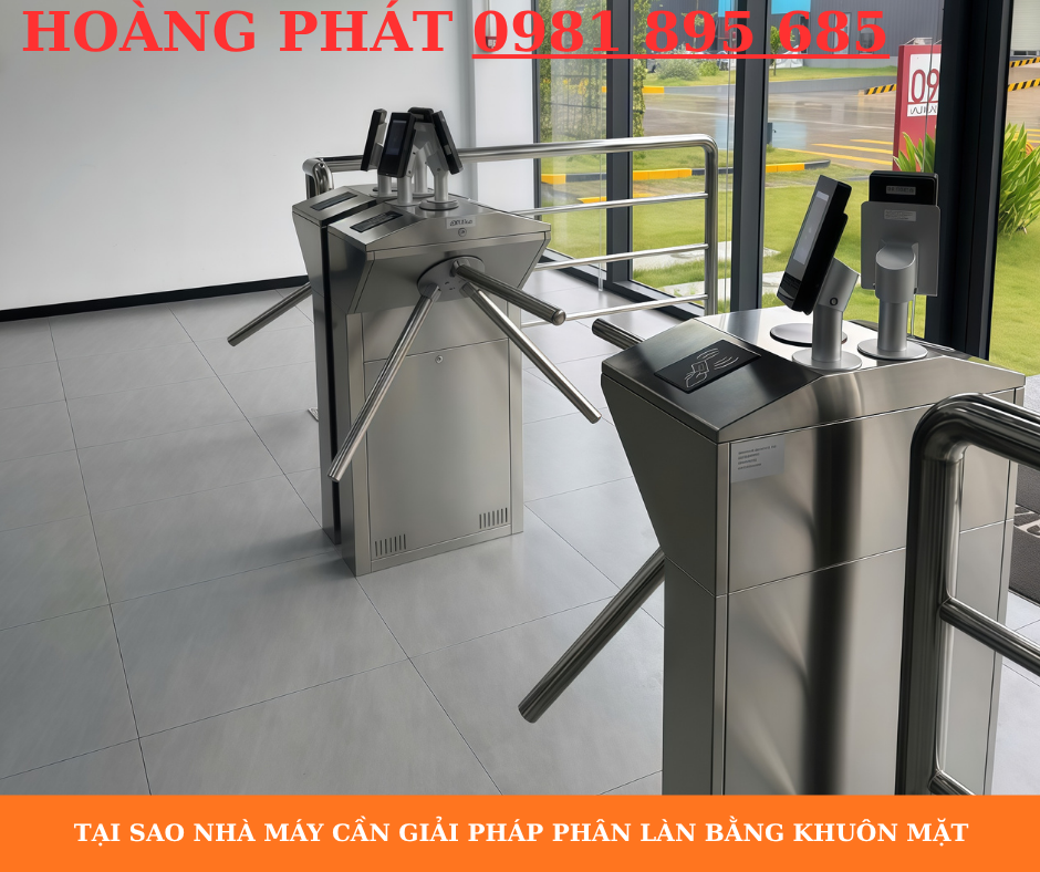 Hệ thống phân làn nhà máy sử dụng nhận diện khuôn mặt